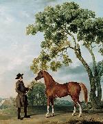 Lord Grosvenors Arabian Stallion with a Groom